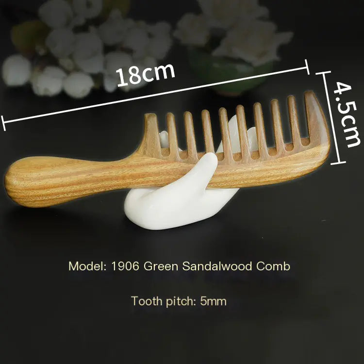 Hair-Growth Stimulating Sandalwood Scalp Comb