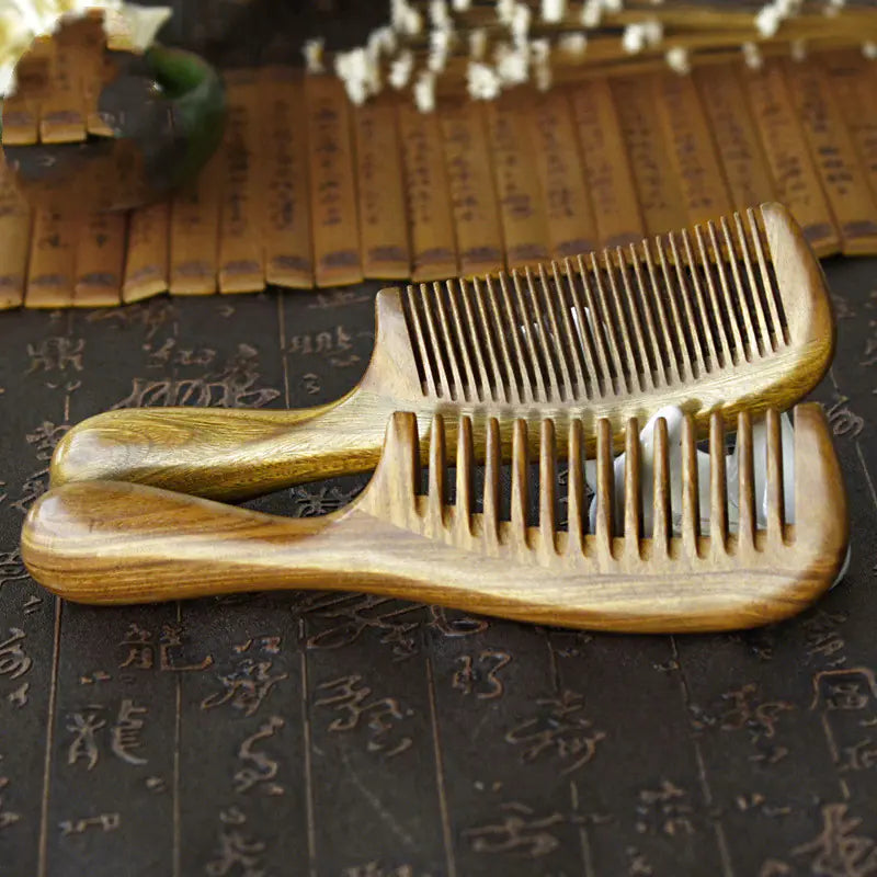 Hair-Growth Stimulating Sandalwood Scalp Comb